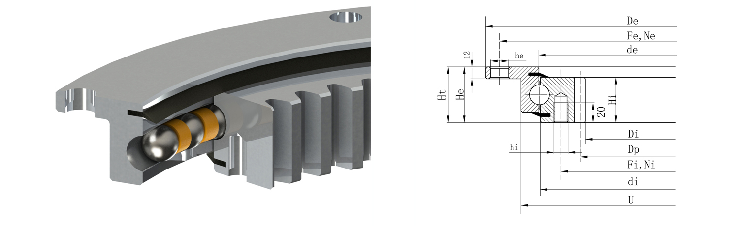 法蘭式轉盤軸承的特點及用途是什么？在安裝過程中有哪些問題？